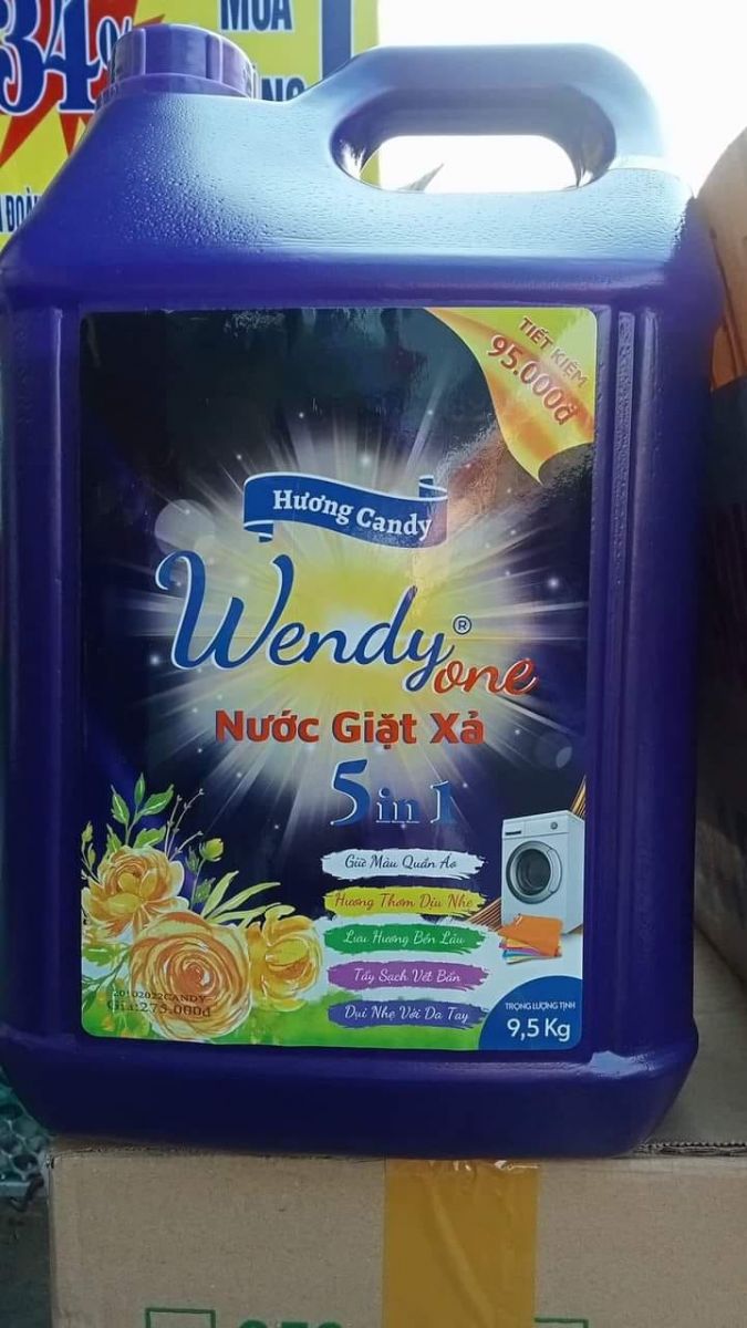 Nước Giặt Wendy One Can 9.5l hương Candy