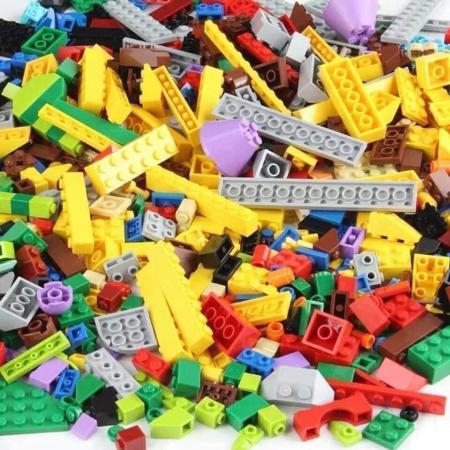 BỘ LEGO 460 CHI TIẾT HỘP VUÔNG MÀU XANH - ĐỒ CHƠI TRẺ EM