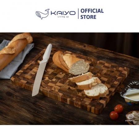 Thớt thái chữ nhật gỗ Teak Kaiyo DC02