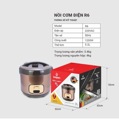 Nồi cơm điện Kalpen 3.2L - R6