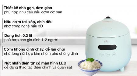 Nồi Cơm Điện Tử 1,2L Bear DFB-B12F1