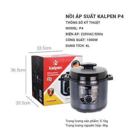 Nồi áp suất điện Kalpen 6L - P4